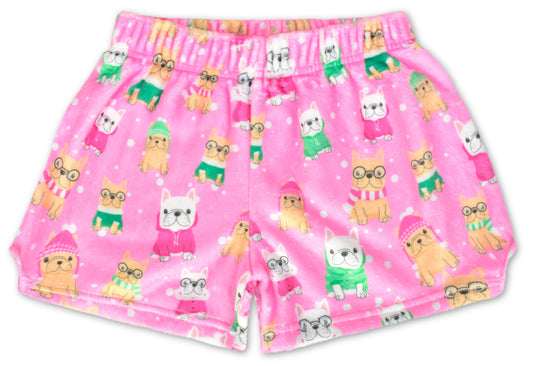 BEST IN SNOW PLUSH SHORTS (ADULT SMALL 4-6)