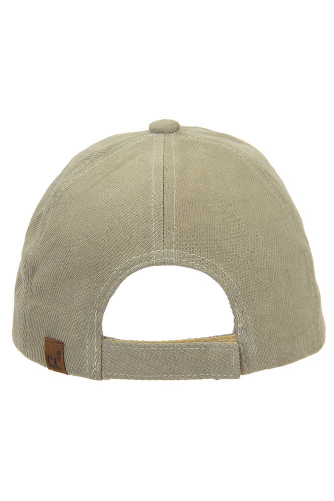 C.C Brushed Twill Baseball Cap: Dusty Rose