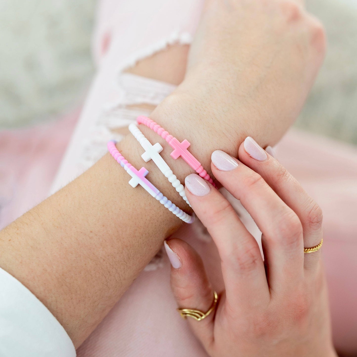 Jesus Bracelets - 5 Packs: Serene / Large