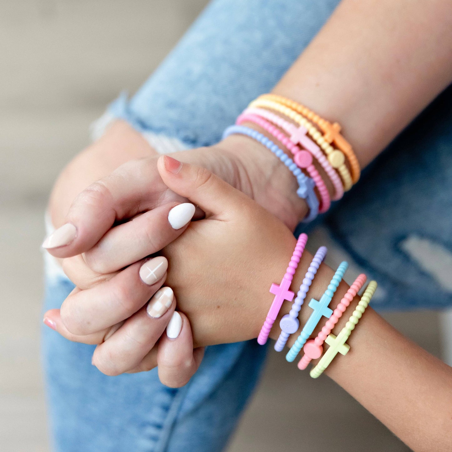 Jesus Bracelets - 5 Packs: Serene / Large