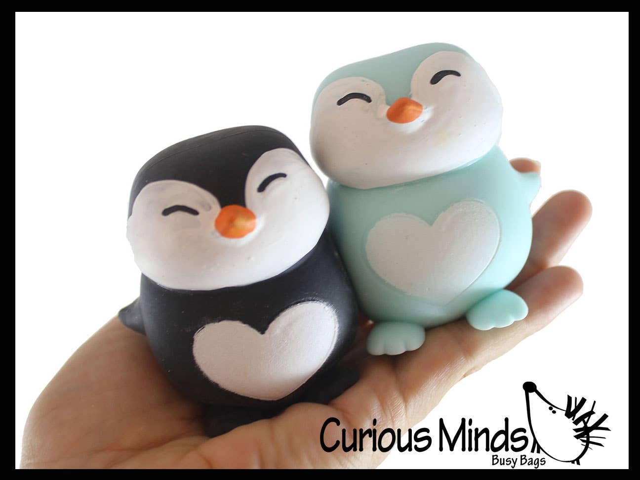 1 Marshmallow Penguin Animal Stress Balls - Ultra Soft Knead