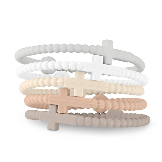 Jesus Bracelets (silicone cross bracelets): Serene (5 pack) / Large