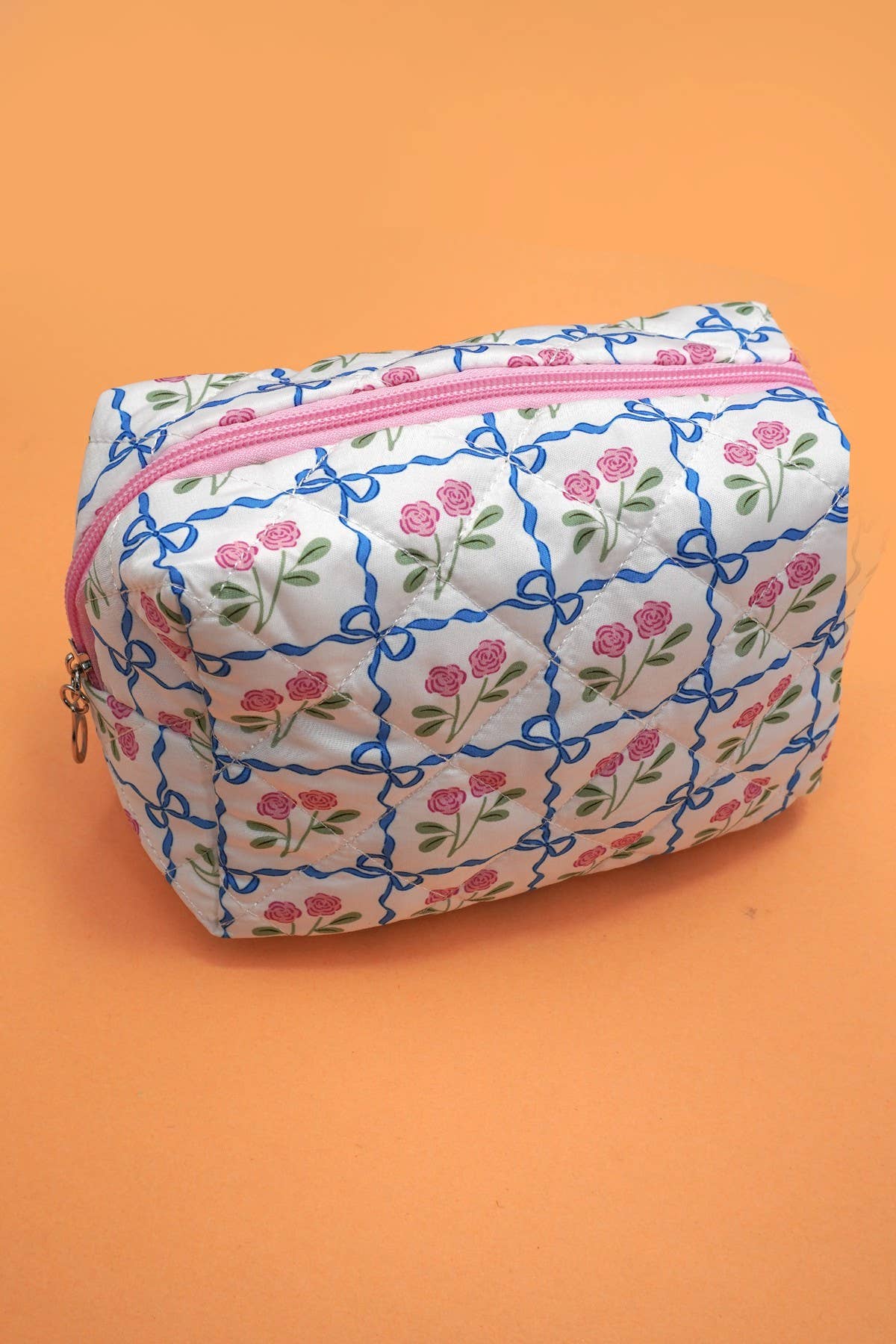 FLORAL TOILE PATTERN MAKEUP COSMETIC POUCH BAG | 40P562: E