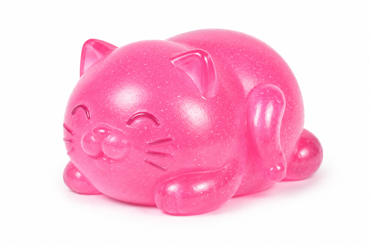 Feelzies Slow Flow™ Fat Cat: Purple Haze