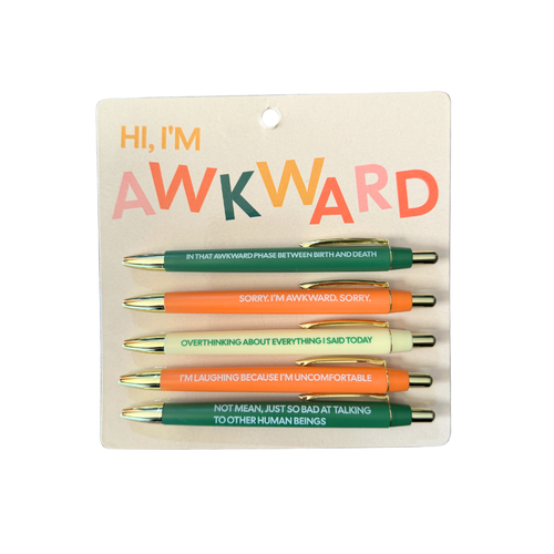 Awkward Pen Set (funny, gift, stocking stuffer)