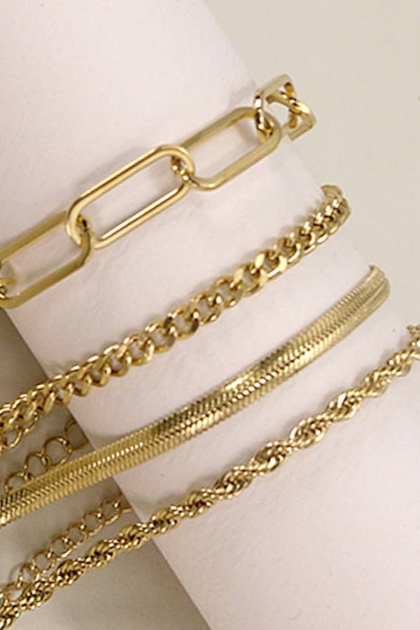 STAINLESS STEEL WATERPROOF TARNISH FREE BRACELET | 40B112: ROPE