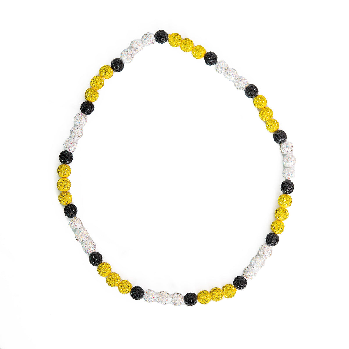 Bling Baseball Necklace: Red Navy and White