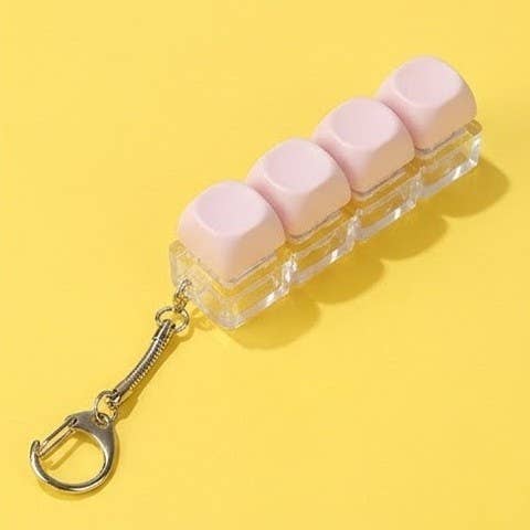 Keyboard Fidget Stress Relief Keychain | 40KC183: MINT
