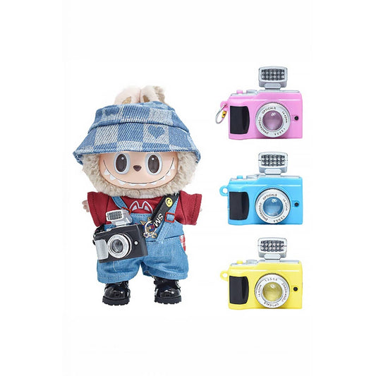 WORKING FLASH CAMERA LABUBU ACCESSORY: Black / 1 SIZE