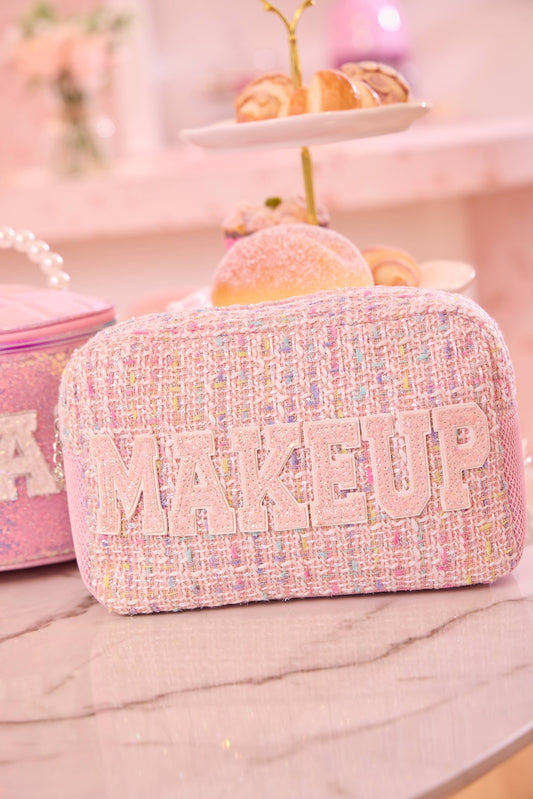 'Makeup' Tweed Pouch