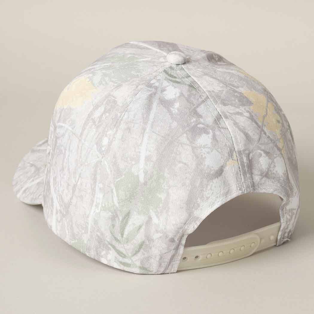 USA Letter Embroidery Camo Print Baseball Cap: BEIGE CAMO-BEIGE / ONE SIZE