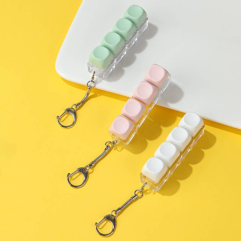 Keyboard Fidget Stress Relief Keychain | 40KC183: MINT