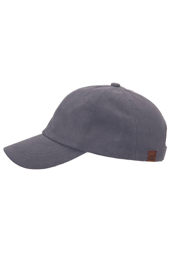 C.C Brushed Twill Baseball Cap: Dusty Rose