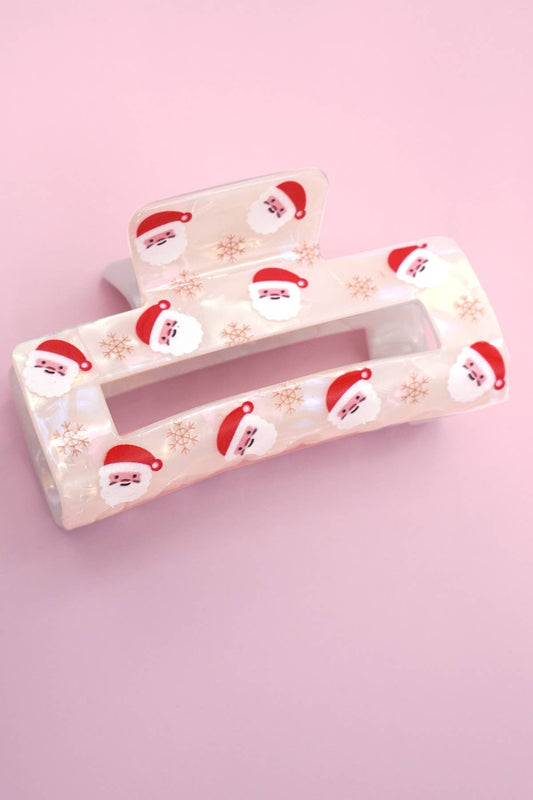 CHRISTMAS TREE SANTA HOLIDAY HAIR CLAW | 40H947: C