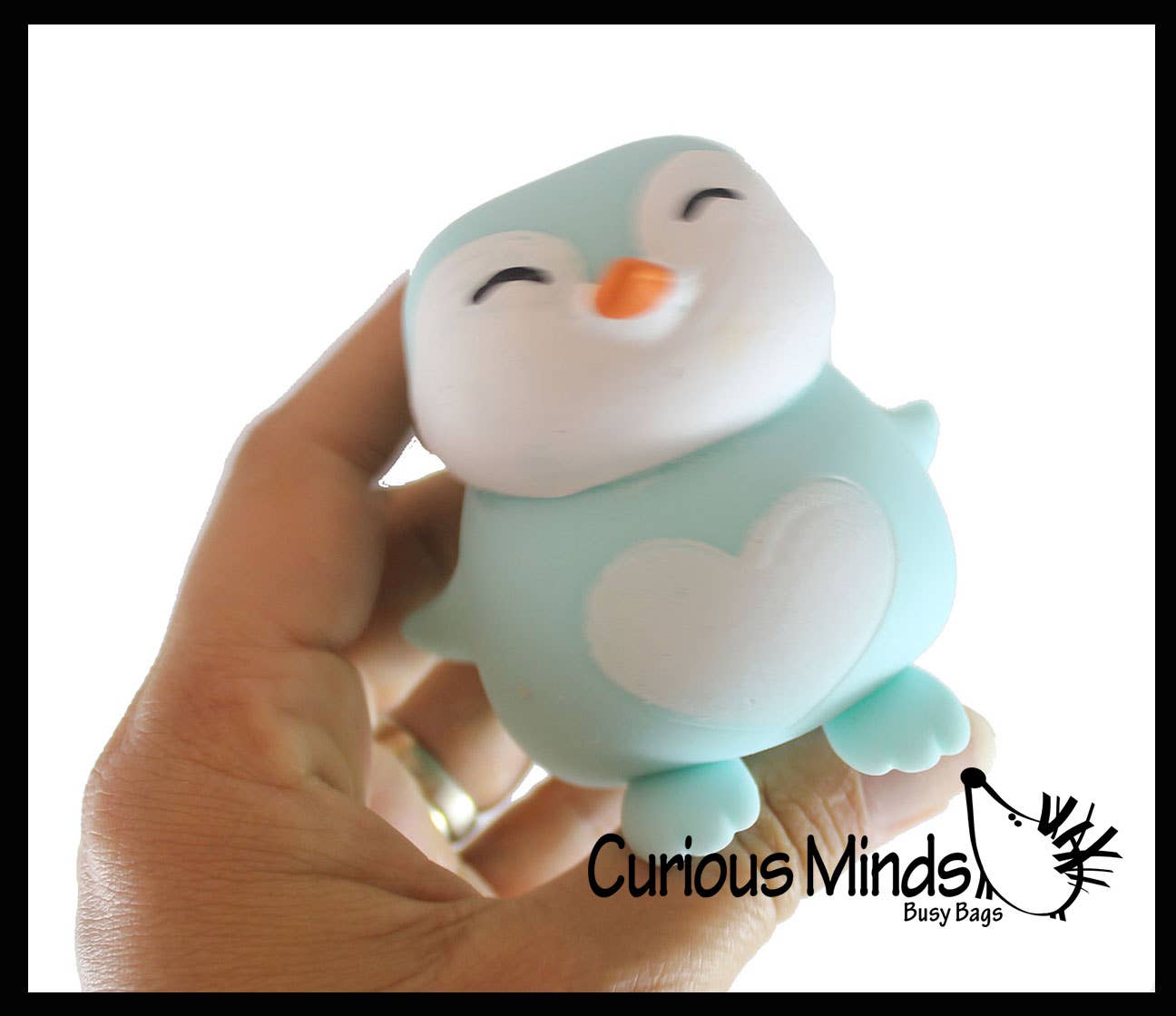 1 Marshmallow Penguin Animal Stress Balls - Ultra Soft Knead