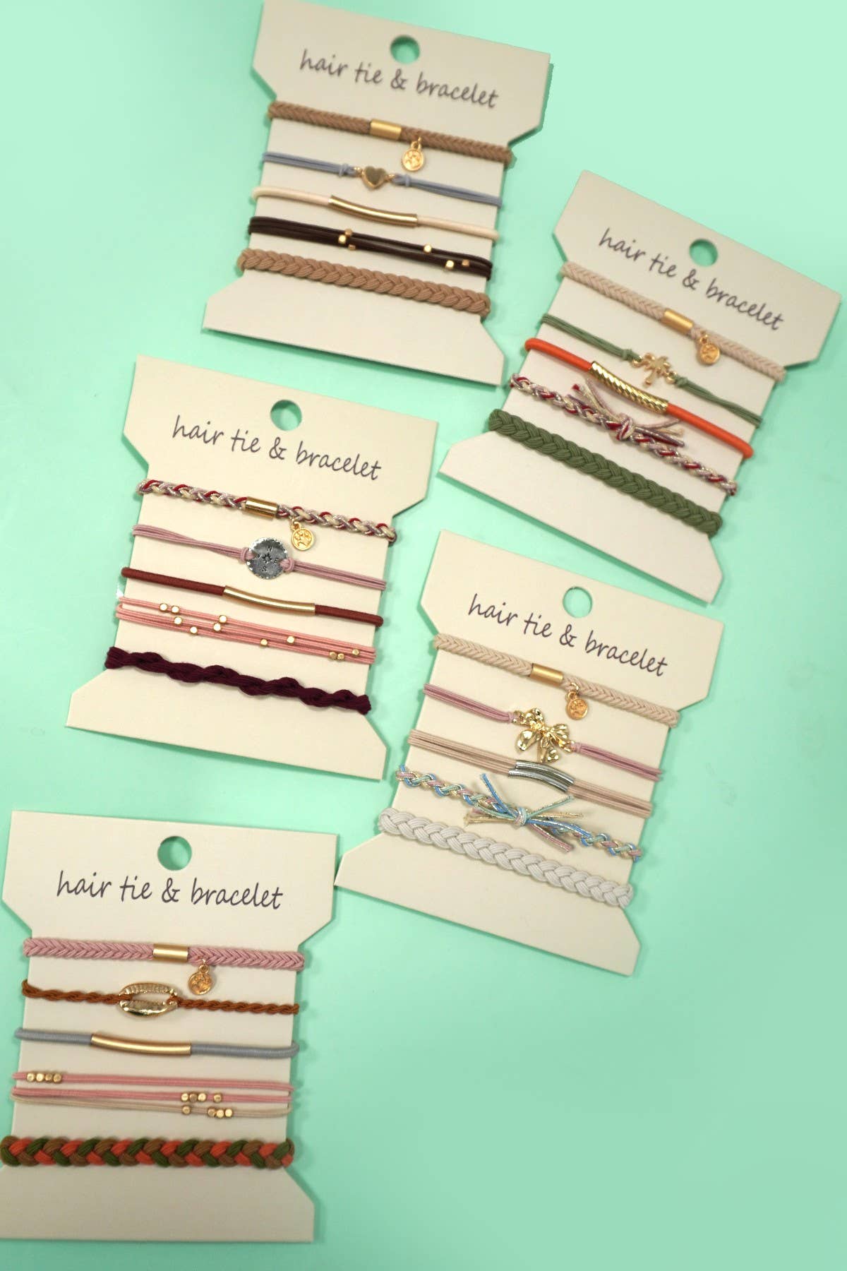 BOHO DUAL FUNCTION KNOT BRACELET HAIR TIES | 40BH104: BOW