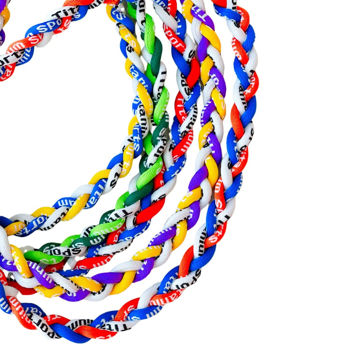 Braided Sports Necklace | Blue + Yellow