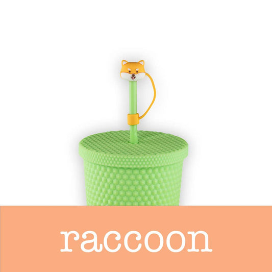 Straw Covers - Cute Animals | Raccoon