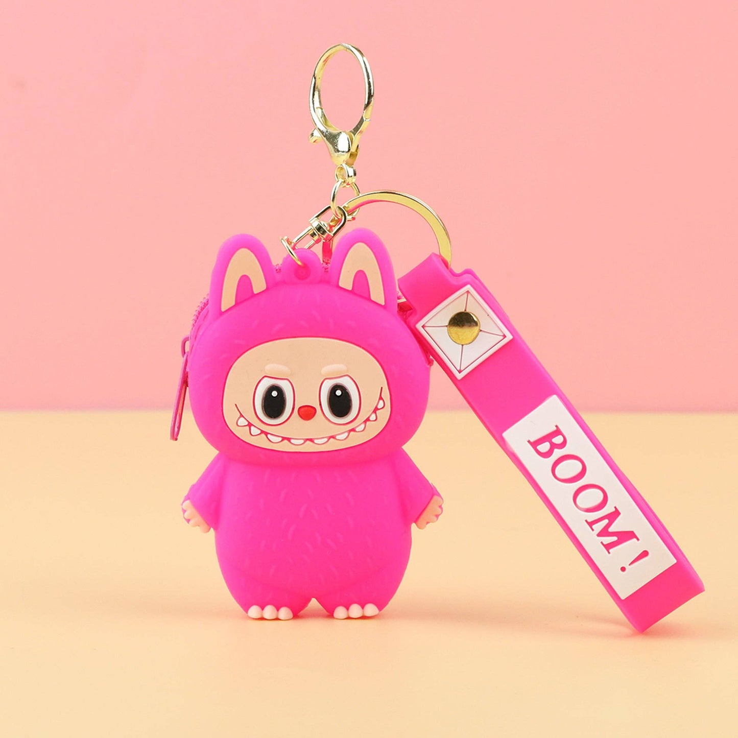 Labubu cute key chain coin purse labubu gift: Blue