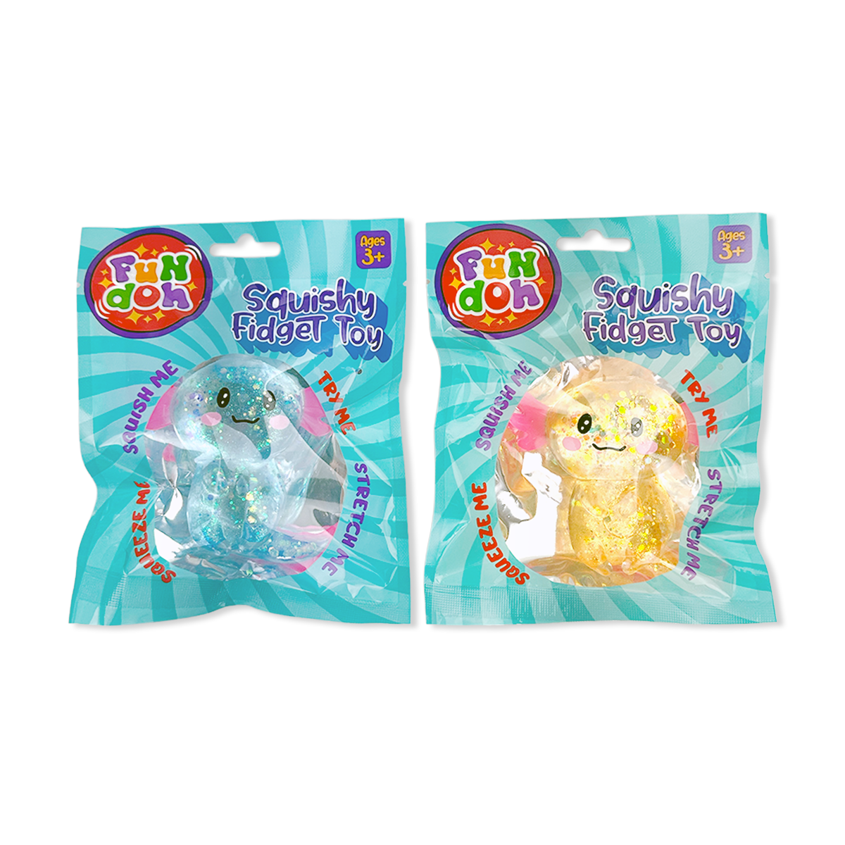 Fun Doh Squish and Squeeze Gummy Fidget Toy - 12/Display: Wholesale Price