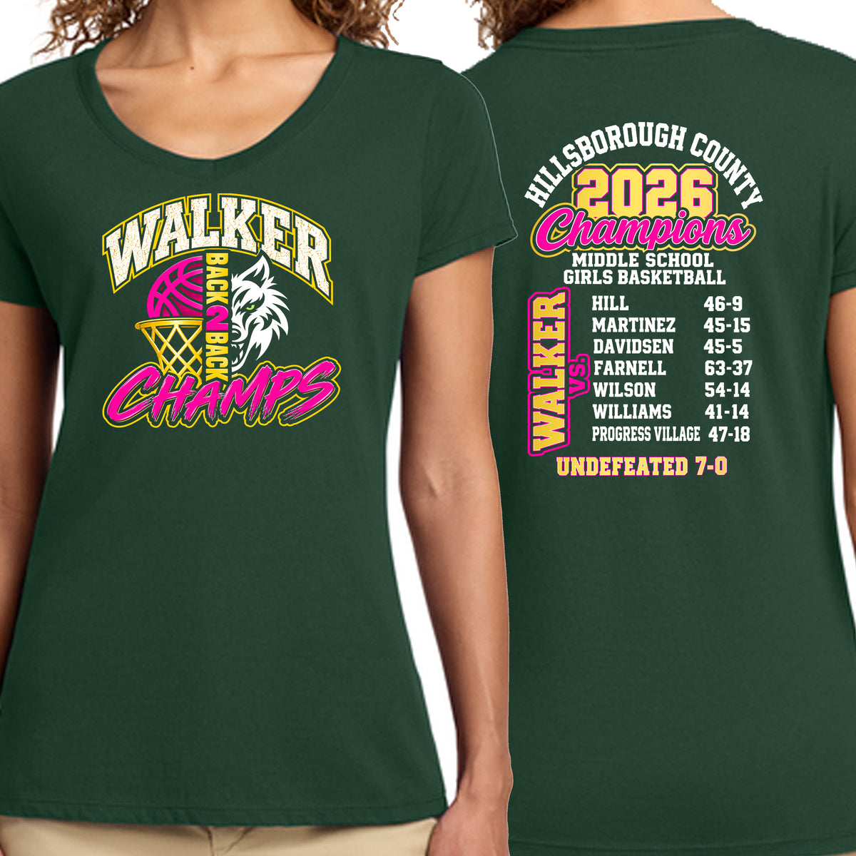 Walker Basketball Championship Youth Shirt