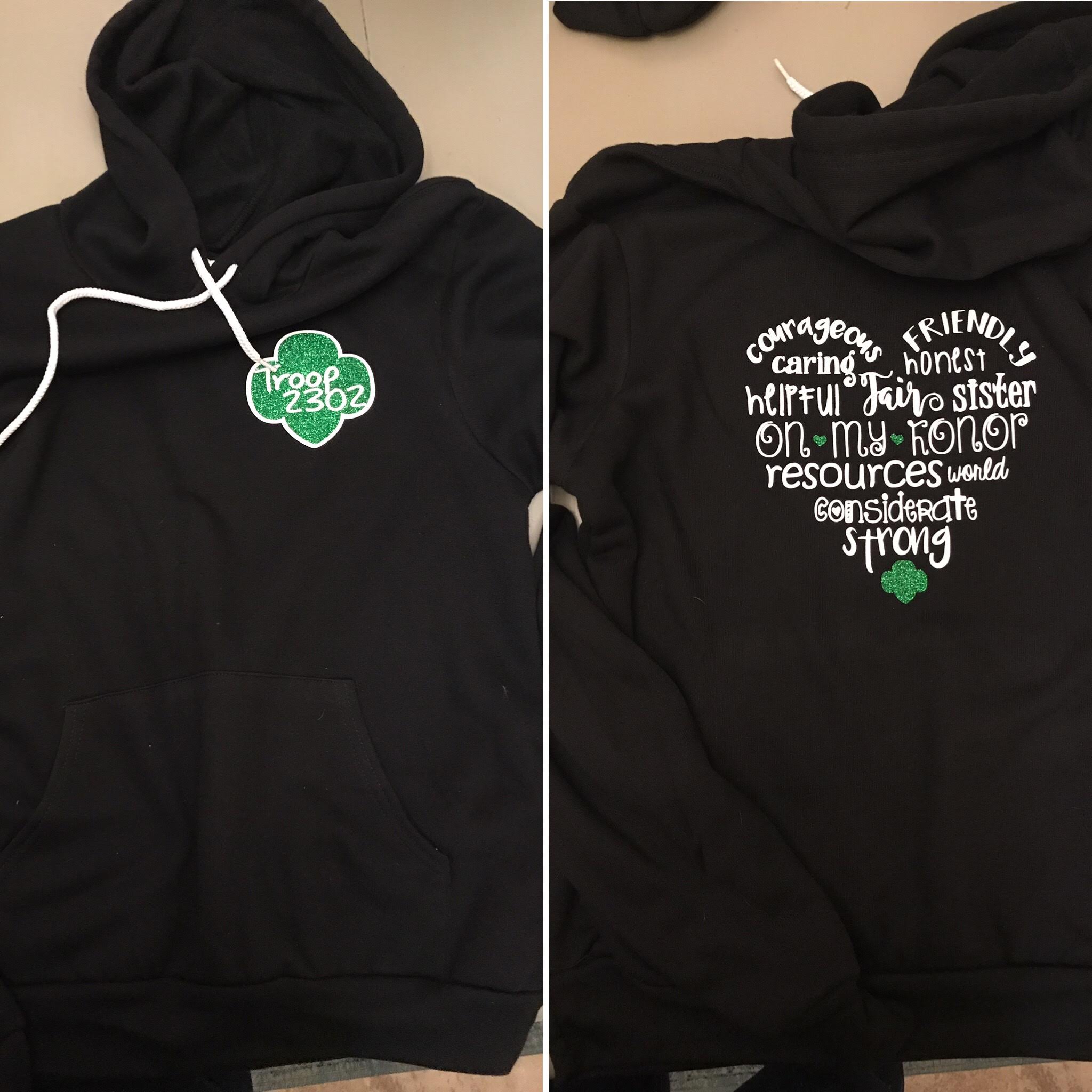 Girl store scout hoodie