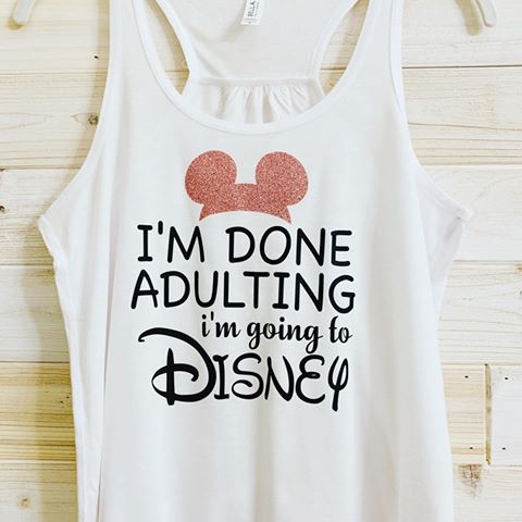 Rose Gold Disney Tank and Shirts