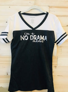 No Drama Mama - Football Tee