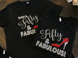 Fifty and Fabulous - Glitter