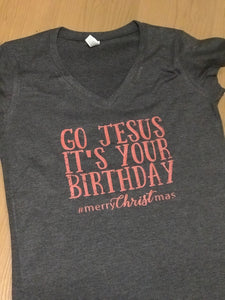 Go Jesus Christmas shirt