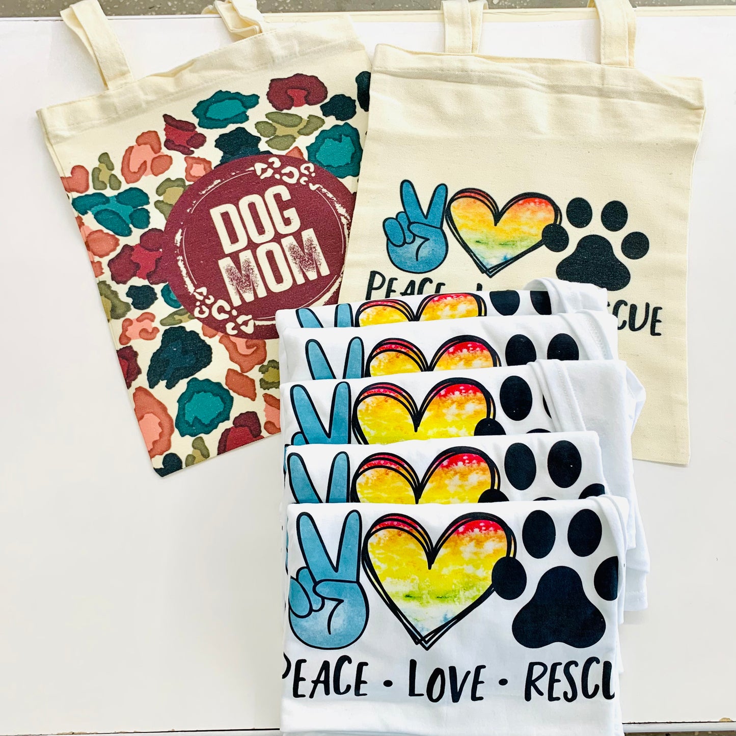 Dog Mom Tote Bag