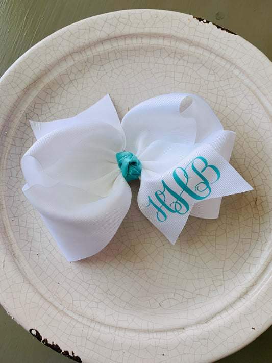 Monogram Hair Bow