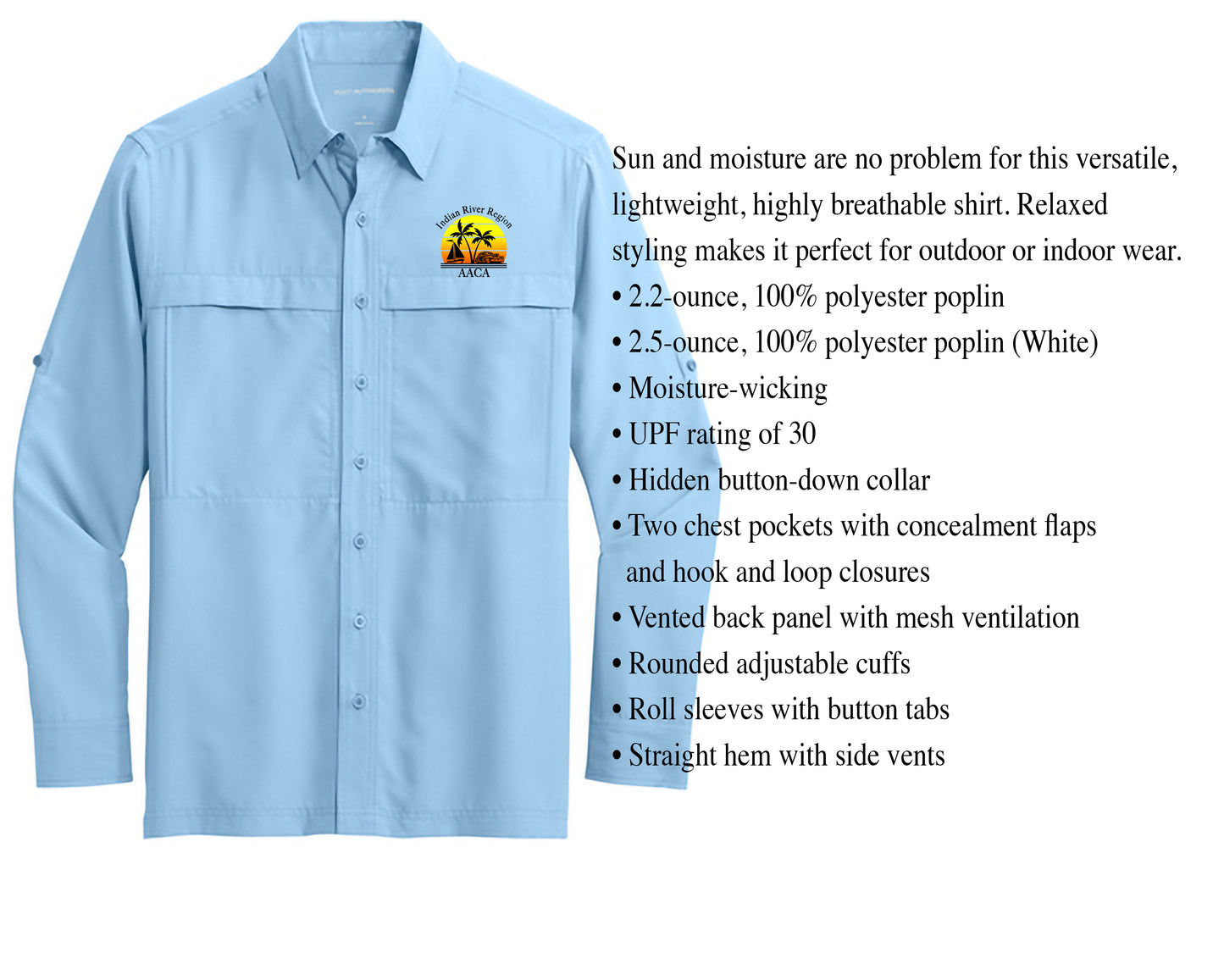 AACA Indian River Long-Sleeve Fishing Shirt