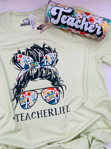 Teacher Life - messy bun